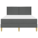 Struttura del letto Grigio scuro 140 x 190 cm Poliestere