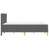 Struttura del letto Grigio scuro 140 x 190 cm Poliestere