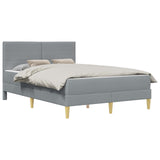 Struttura del letto Grigio chiaro 140 x 200 cm Poliestere