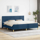 Struttura del letto Blu 200 x 200 cm Poliestere