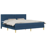 Struttura del letto Blu 200 x 200 cm Poliestere