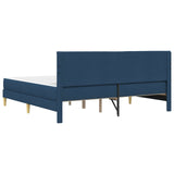 Struttura del letto Blu 200 x 200 cm Poliestere