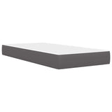 Struttura del letto con testiera Grigio 90 x 190 cm Similpelle