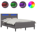 Struttura del letto con testiera Grigio 120 x 190 cm Similpelle