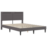 Struttura del letto con testiera Grigio 120 x 190 cm Similpelle
