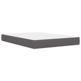 Struttura del letto con testiera Grigio 120 x 190 cm Similpelle