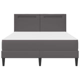 Struttura del letto con testiera Grigio 120 x 190 cm Similpelle