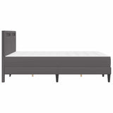 Struttura del letto con testiera Grigio 120 x 190 cm Similpelle