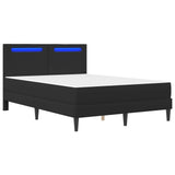 Struttura del letto con testiera Nero 160 x 200 cm Similpelle