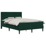 Struttura letto con materasso Verde Scuro 120 x 190 cm Velluto