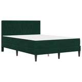 Struttura letto con materasso Verde Scuro 120 x 190 cm Velluto