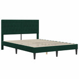 Struttura letto con materasso Verde Scuro 120 x 190 cm Velluto