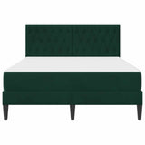 Struttura letto con materasso Verde Scuro 120 x 190 cm Velluto