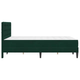 Struttura letto con materasso Verde Scuro 120 x 190 cm Velluto