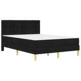 Struttura letto con materasso Nero 120 x 190 cm Tessuto