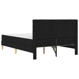 Struttura letto con materasso Nero 120 x 190 cm Tessuto