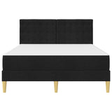 Struttura letto con materasso Nero 120 x 190 cm Tessuto