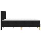 Struttura letto con materasso Nero 120 x 190 cm Tessuto