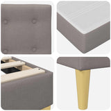 Struttura letto con materasso Talpa 160 x 200 cm Tessuto