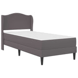Struttura del letto con testiera Grigio 90 x 200 cm Similpelle