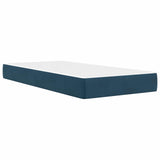 Struttura del letto con testiera Blu 90 x 190 cm Velluto