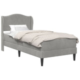Struttura del letto Grigio Chiaro 90 x 200 cm Velluto