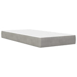 Struttura del letto Grigio Chiaro 90 x 200 cm Velluto