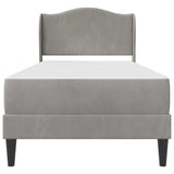 Struttura del letto Grigio Chiaro 90 x 200 cm Velluto