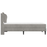 Struttura del letto Grigio Chiaro 90 x 200 cm Velluto