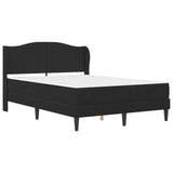 Struttura del letto con testiera Nero 140 x 200 cm Velluto