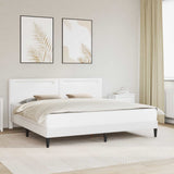 Struttura del letto con testiera Bianco 180 x 200 cm Similpelle