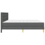 Struttura letto con materasso Grigio scuro 180 x 200 cm Tessuto