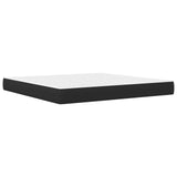 Struttura del letto con testiera Nero 180 x 200 cm Similpelle