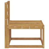 Divano centrale per esterno Legno di Acacia Massello Bianco