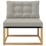 Divano centrale per esterno Bianco 79 x 83 x 73 cm acciaio