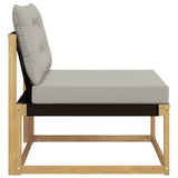 Divano centrale per esterno Bianco 79 x 83 x 73 cm acciaio