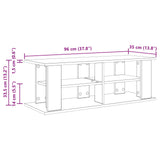Supporto TV 96 x 35 x 33,5 cm Rovere artigianale