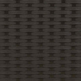 Panchina da esterno Nero e Turchese 107 x 61 x 80 cm polyrattan