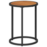 Set di Tavolini da Caffè 2 pcs Naturale e Nero 55 x 55 x 45 cm