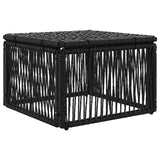 Poggiapiedi Nero polyrattan