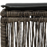 Poggiapiedi Grigio polyrattan