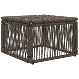 Poggiapiedi Grigio polyrattan