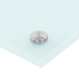 Schienale da cucina 2 pcs Bianco 90 x 40 cm vetro temperato