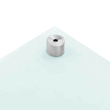 Schienale da cucina 2 pcs Bianco 90 x 40 cm vetro temperato