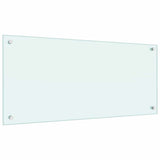Schienale da cucina 2 pcs Bianco 90 x 40 cm vetro temperato