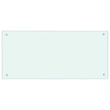 Rivestimento da Cucina 2 pcs Bianco 90 x 40 cm vetro temperato