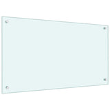 Rivestimento da Cucina 2 pcs Bianco 90 x 50 cm vetro temperato