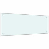 Rivestimento da Cucina 2 pcs Bianco 100 x 40 cm vetro temperato