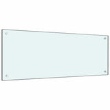 Schienale da cucina 2 pcs Bianco 100 x 40 cm vetro temperato