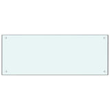 Rivestimento da Cucina 2 pcs Bianco 100 x 40 cm vetro temperato